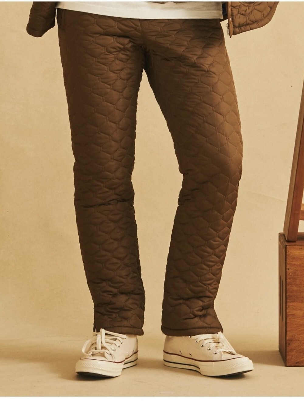 Mifland brown quilted QS LE lined Pants Mens Size  XL
